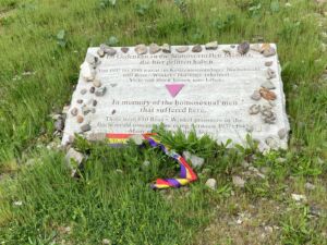 Memorial plaque at Buchenwald